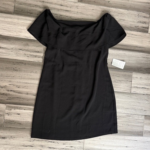 NWT Nordstrom Black One-Shoulder Dress - Picture 8 of 10